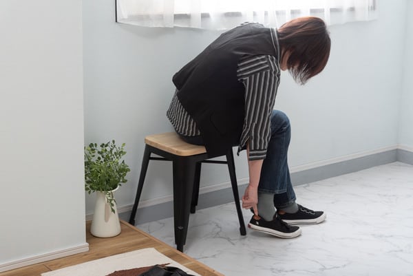 スツール 幅39×奥行39×高さ44.5cm オットマン 腰掛け 完成品 組立不要 チェア おしゃれ