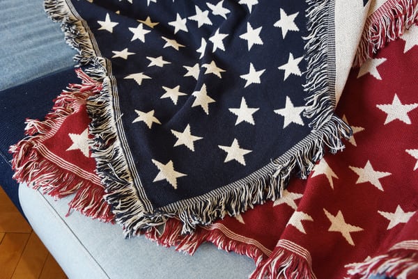 ファブリック シートブランケット 完成品 ポリエステル 約W130×D150 レッド