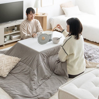 こたつ 長方形:天板 75cm×60cm こたつ&掛け布団2点セット