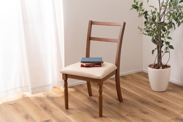 ダイニングチェア 幅46.5×奥行55.5×高さ85cm ダイニング家具 ブラウン グレー 長方形