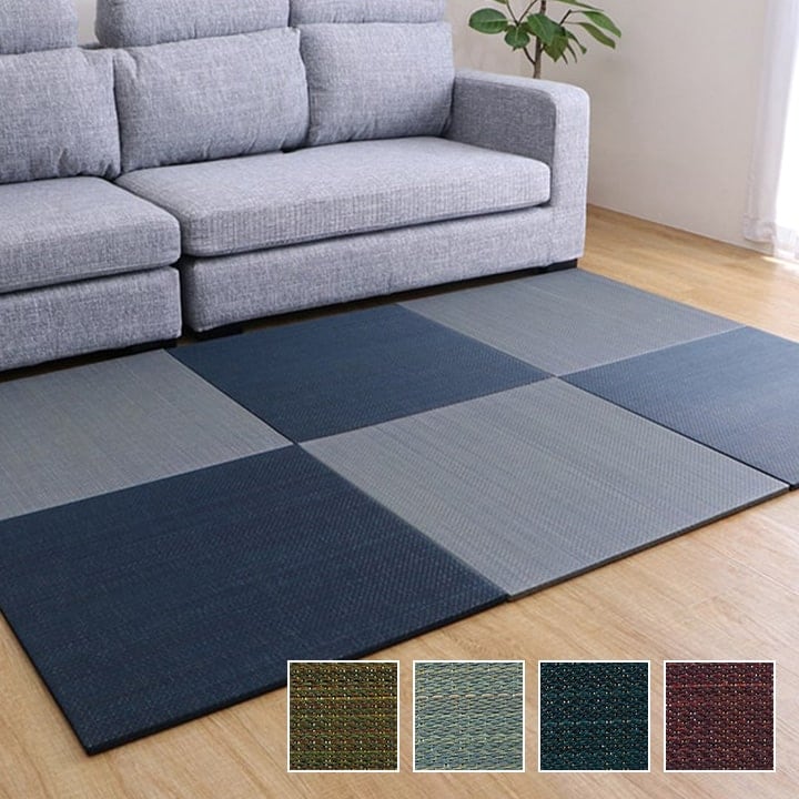 置き畳 美畳 半畳 4P GN 70X70 70×70cm ラグマット カーペット ラグ 絨毯 抗菌