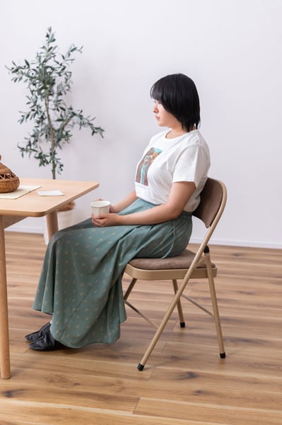 ダイニングチェア フォールディングチェア 幅47×奥行45×高さ79cm ダイニング家具 折りたたみ スチール