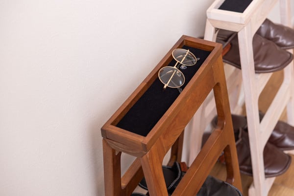 ストレージ シューズラック3段 幅32×奥行25×高さ65.5cm リビング収納 3段 折りたたみ