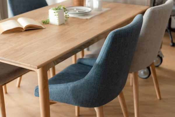 ダイニングチェア 幅53×奥行57×高さ85cm ダイニング家具 北欧 ブルー ブラウン グレー
