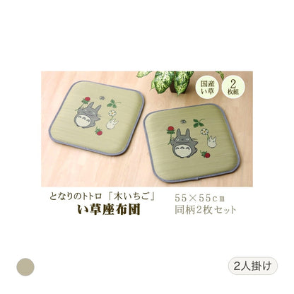 木いちごトトロ 2P 55×55cm 日本製 クッション・座布団