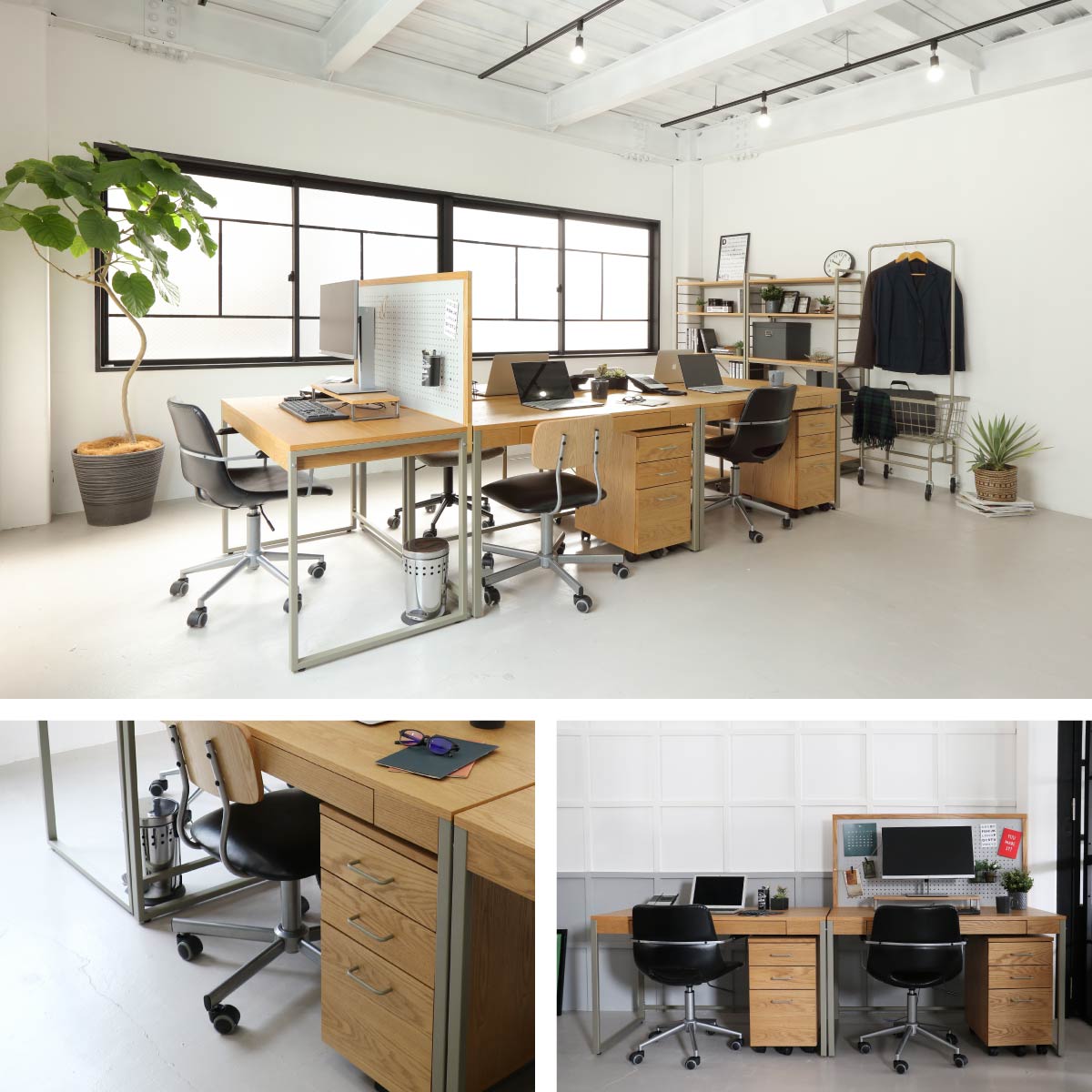 デスク drip Desk Chest ワークデスク パソコンデスク 学習机 勉強机 平机