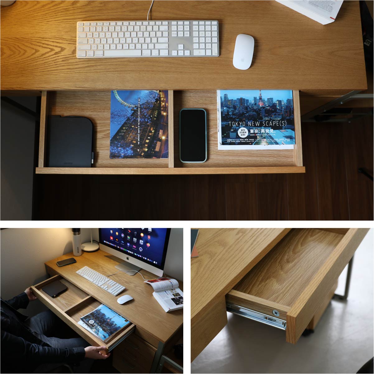 デスク Drip Desk 1200 ワークデスク パソコンデスク 学習机 勉強机 平机