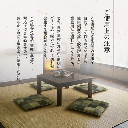 ブロック 座布団 2P BR 55X55 55×55cm 日用品 消臭 日本製 布団