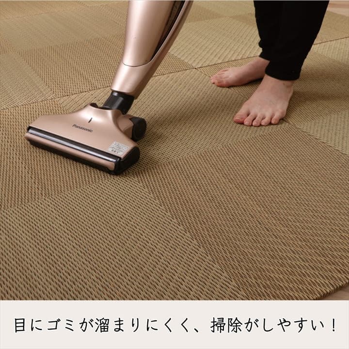 置き畳 シンプルノア 6P 半畳 BK 82X82 82×82×1.7cm ラグマット カーペット