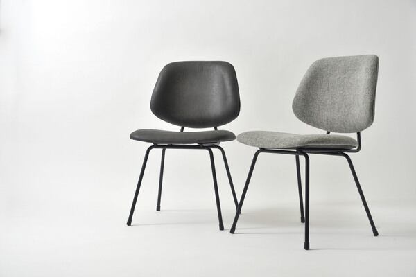 ダイニングチェア 幅50×奥行58×高さ81cm ダイニング家具 完成品 ブラック レザー