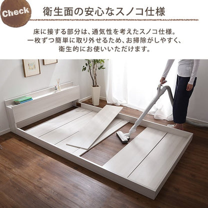 デザインフロアベッド Sサイズ インテリア ベッド フロアベッド おしゃれ 抗菌 MOD-S-WOK