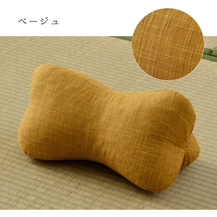 かすり ほね枕 RE 17X35 35×17cm 日用品 低反発 レッド ベージュ 全2色 枕 寝具