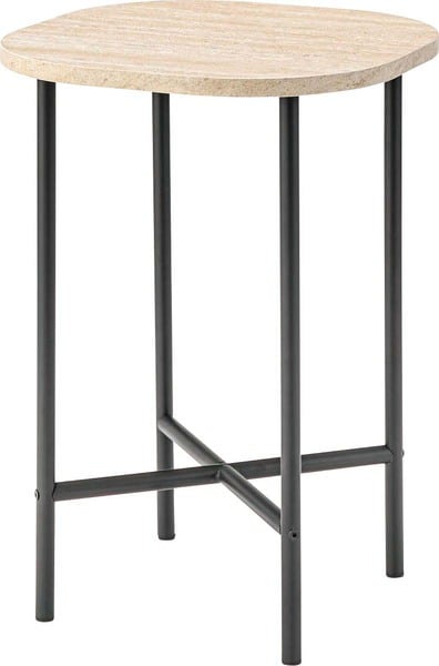 サイドテーブル 幅40×奥行40×高さ56.5cm ベージュ ブラック 全2色 スチール