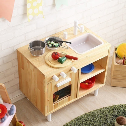 デスク ままごとキッチン 知育玩具 天然木製 ままごと ミニキッチン 子供用 かわいい おもちゃ