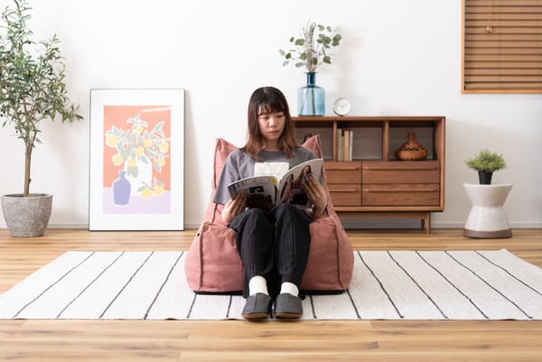 リラックス ソファー 幅70×奥行102×高さ68cm ローソファー フロアソファー