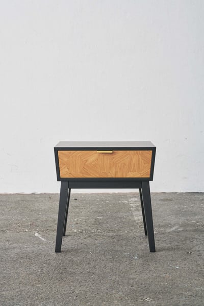 サイドテーブル ナイトテーブル 幅48×奥行38×高さ50cm ブラック ホワイト テーブル 全2色