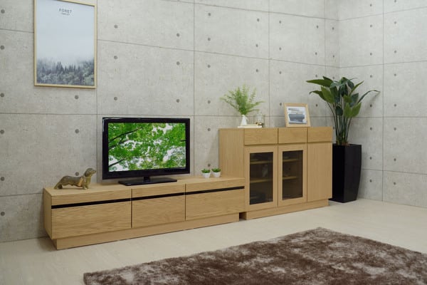 ストレージ フルモス 120サイドボード(向かって右木扉) 幅120×奥行41.5×高さ83cm