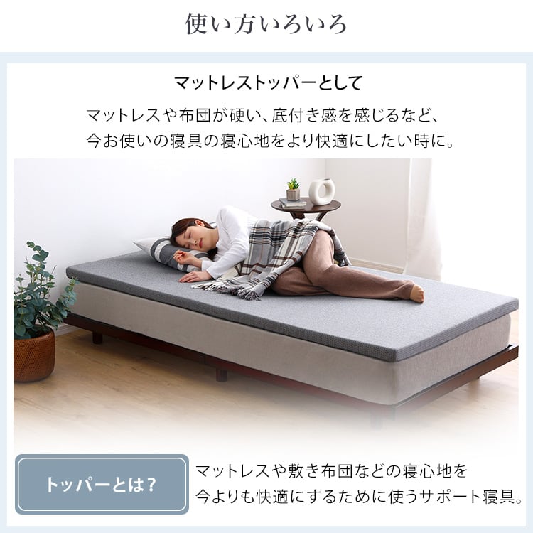 高反発ウレタンマットレス (セミシングルショート) セミシングルショート 洗えるカバー 敷布団 硬め