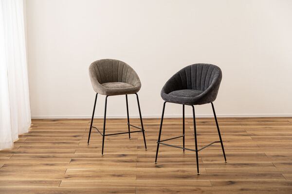 ダイニングチェア ハイチェア 幅50×奥行51×高さ89cm ダイニング家具 ダークグレー チェア