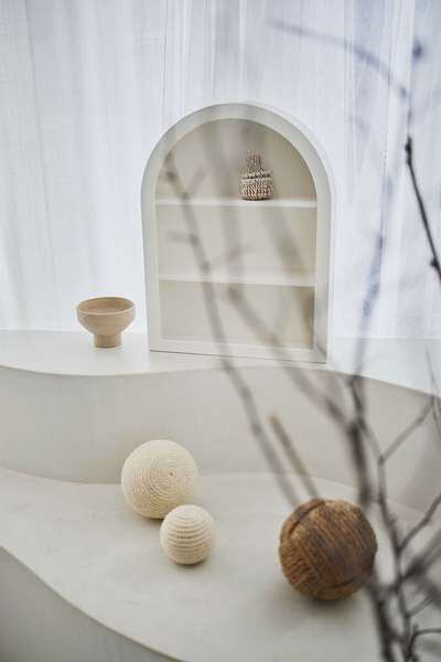 ボールオブジェ S 幅10×奥行10×高さ10cm ベースオブジェ 完成品 ブラック 綿