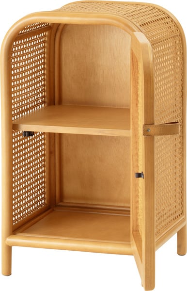 ストレージ キャビネット 幅36×奥行26×高さ60cm リビング収納 2段 完成品 組立不要 本棚