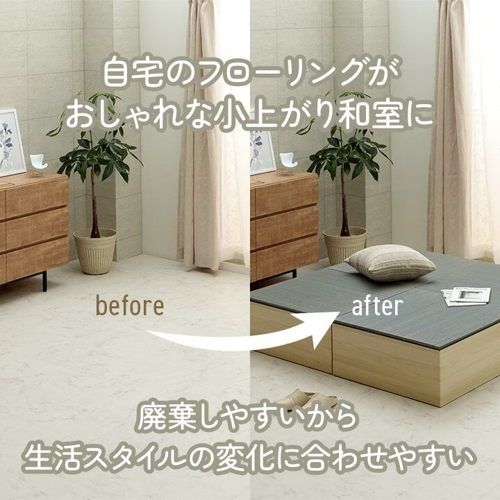 置き畳 小上がり段ボール一式1P 部材 段ボール 70X70 70×70×28cm ラグマット ラグ