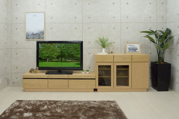 ストレージ フルモス 120サイドボード(向かって右木扉) 幅120×奥行41.5×高さ83cm