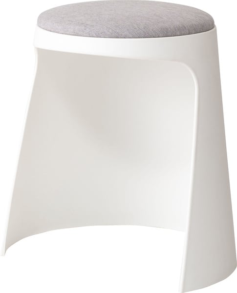 スツール 幅42×奥行34.5×高さ44cm オットマン 腰掛け キング 完成品 ブラック スタッキング