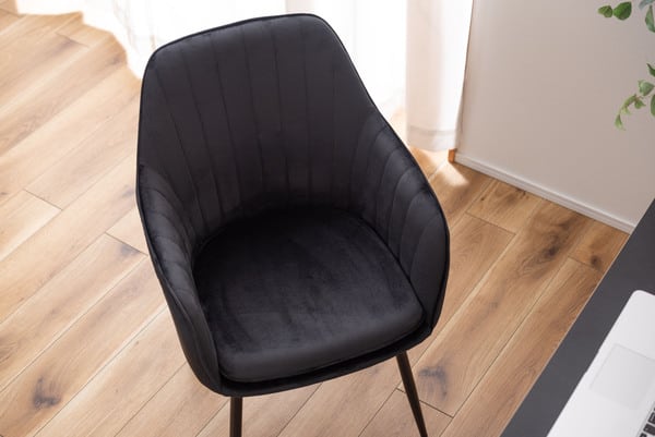 ダイニングチェア チェア 幅55×奥行58×高さ84.5cm ダイニング家具 ブラック グレー