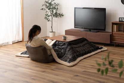 薄掛コタツ布団 正方形 完成品 W190×D190 グレー