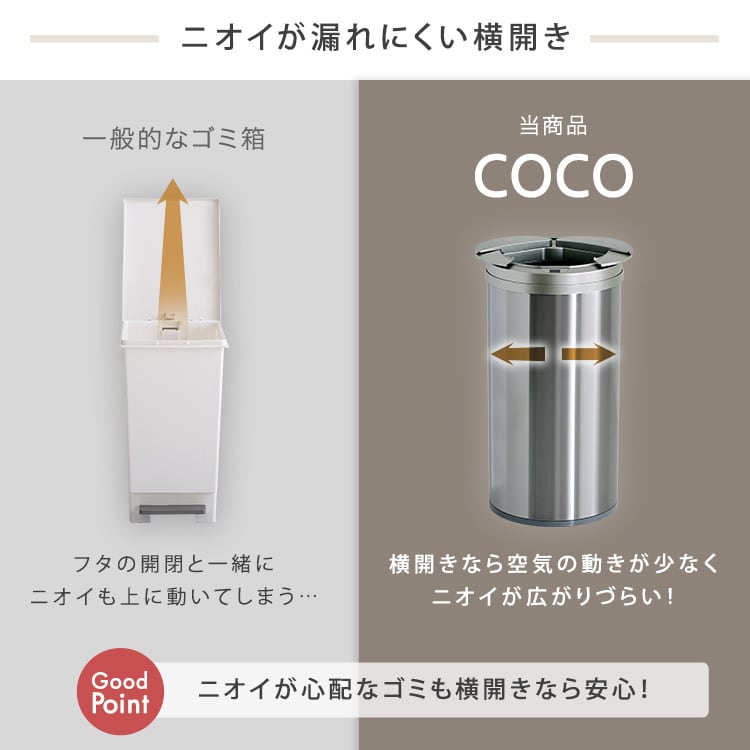 円形 自動開閉ゴミ箱49L 自動開閉ゴミ箱 49L センサー反応 ステンレス ゴミ袋簡単取付