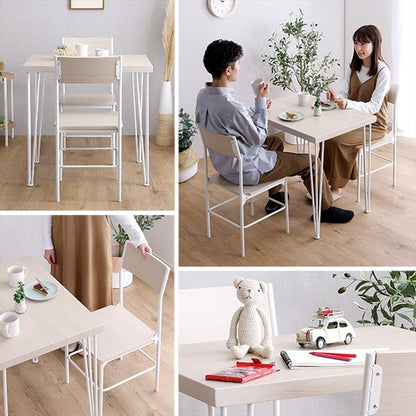 チェア さわやかな背もたれ付きオシャレダイニング3点セット ダイニングテーブル さわやか 2人掛け