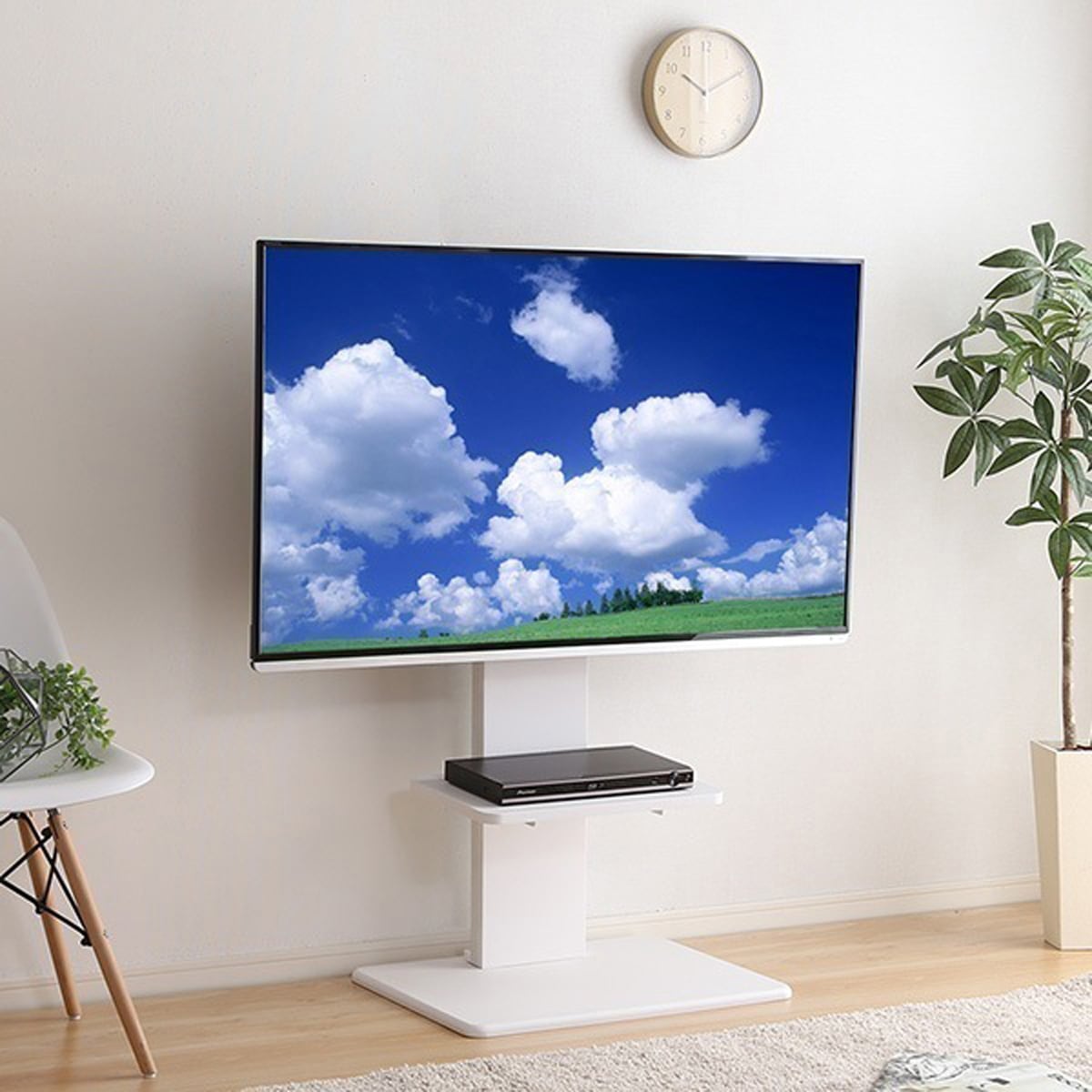 テレビ台 壁寄せテレビスタンド ロー固定タイプ ロー・ハイ共通 専用棚 SET 家具 テレビスタンド