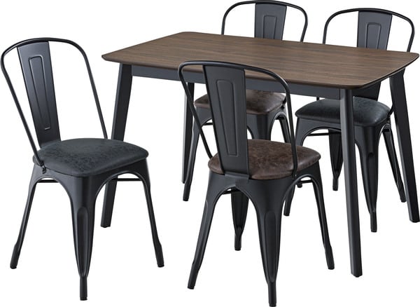 ダイニングチェア チェア 幅44×奥行51×高さ85cm ダイニング家具 完成品 組立不要 ブラック