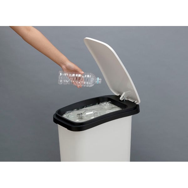 スムース ペダルダストボックス31L 日用品 完成品 幅25.5×奥行40.3×高さ58.8cm