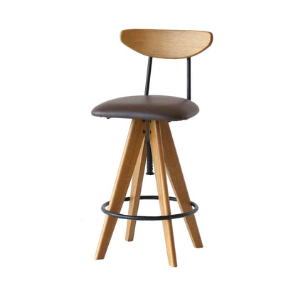 スツール Rasic Bar Stool オットマン 腰掛け 幅47×奥行43cm 天然木