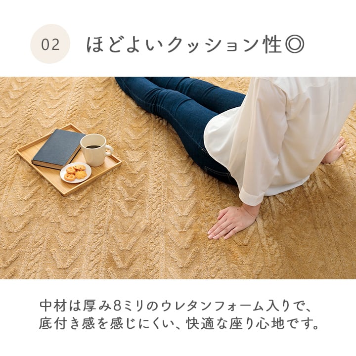 ラグ アルテラ 大判長方形 BE 220X320 220×320cm ラグマット カーペット 絨毯