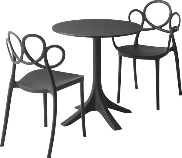 ダイニングテーブル カフェテーブル 幅70×奥行70×高さ73cm ダイニング家具 ブラック 全2色
