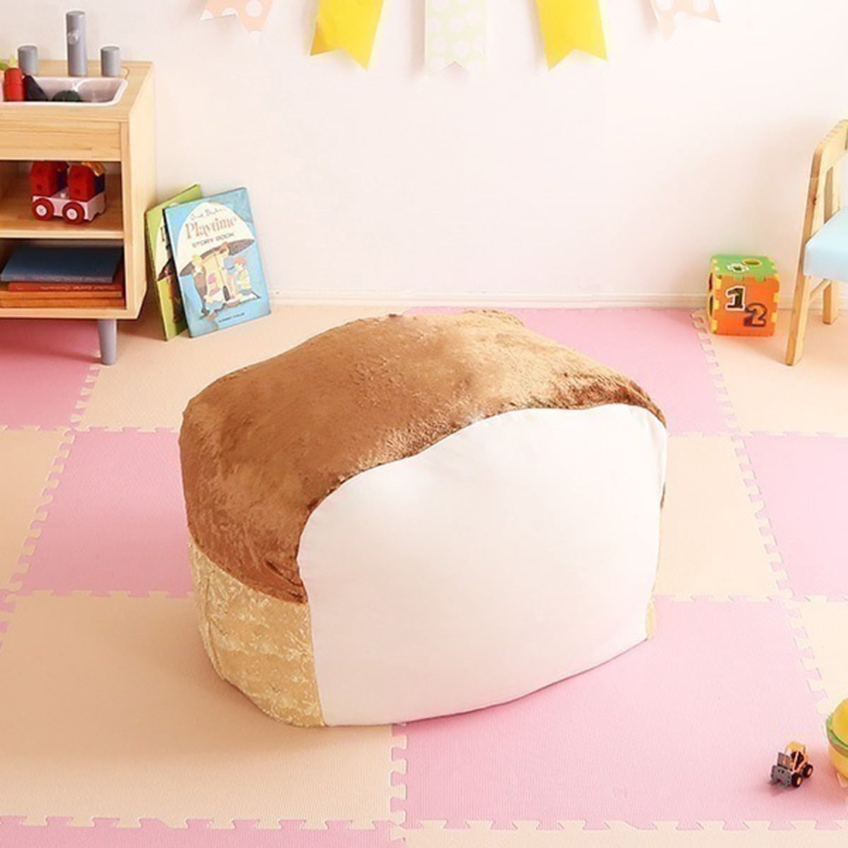 布団 食パンシリーズ(日本製) もっちり食パンビーズクッションLサイズ インテリア 寝具 クッション