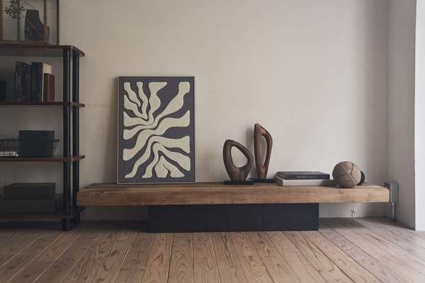 アートパネル 幅50×奥行2.5×高さ70cm 完成品 グレー