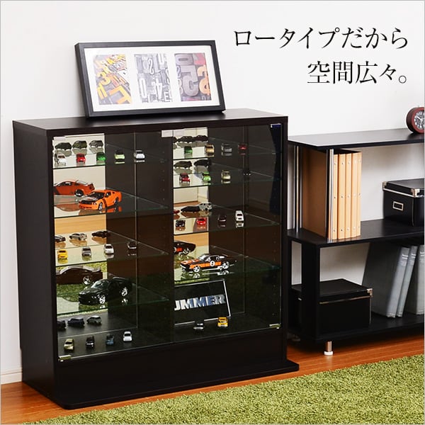 コレクションラック 深型ロータイプ コレクションケース 壁面収納 フィギュアケース フィギュアラック