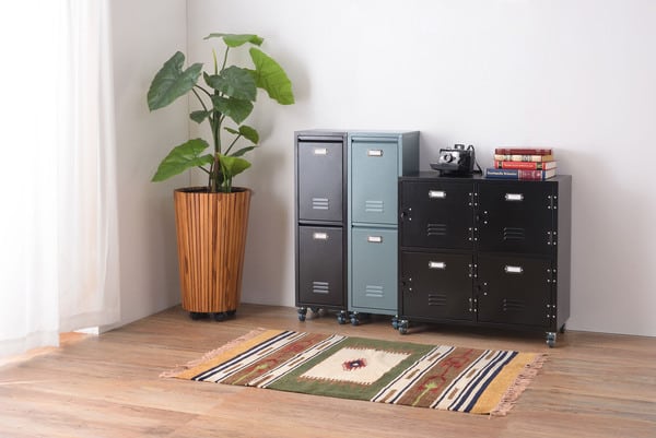 ラルド ダストボックス 幅28×奥行26.5×高さ95cm 日用品 ブラック グリーン 全2色
