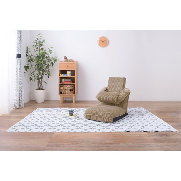 4WAYハイバックフロアチェア 幅47×奥行70×高さ18cm チェア ダイニングチェア 回転チェア