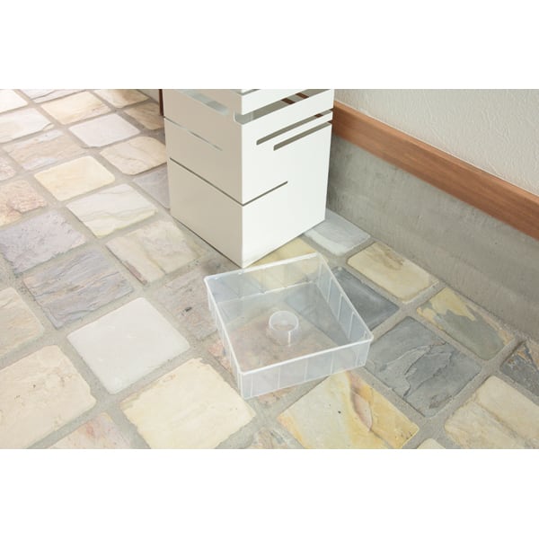 カサタテ 傘立て 幅15.5×奥行15.5×高さ49cm 玄関収納 完成品 組立不要 スリム 薄型