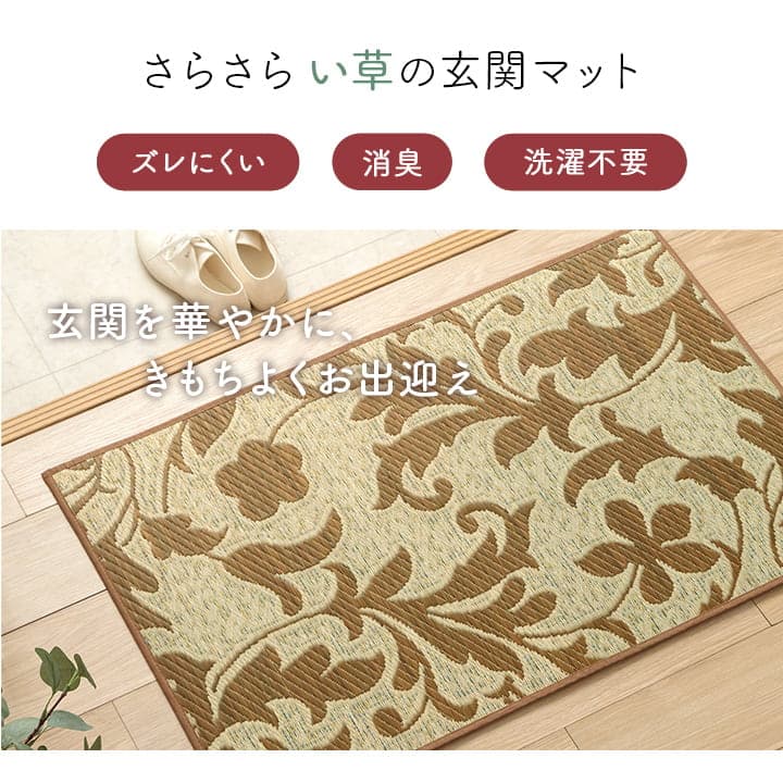 玄関マット Fネム BE 60X90 60×90cm ラグマット カーペット ラグ 絨毯 マット