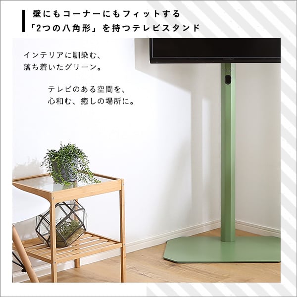 テレビ台 北欧インテリア 八角テレビスタンドハイタイプ専用 ハードディスクホルダーセット TV台
