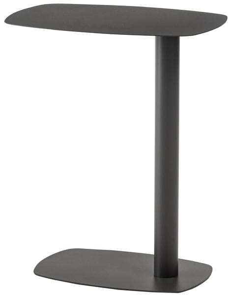 サイドテーブル 幅28×奥行42×高さ50.5cm ベージュ ダークグレー オレンジ スチール