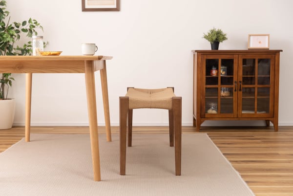 スツール ペーパーコードベンチ 幅105×奥行36×高さ46cm オットマン 腰掛け 完成品 ベンチ