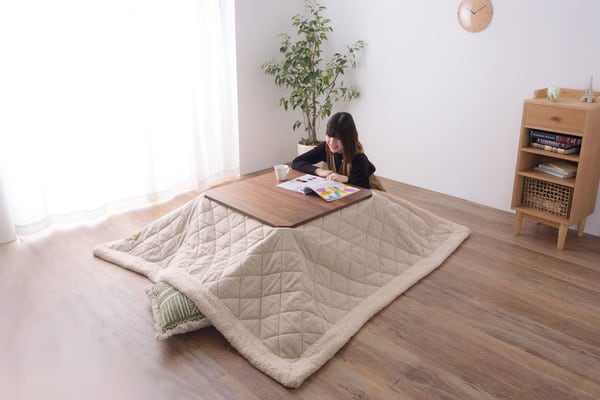 薄掛コタツ布団 正方形 ツイード こたつ こたつテーブル こたつセット コタツ 完成品 組立不要