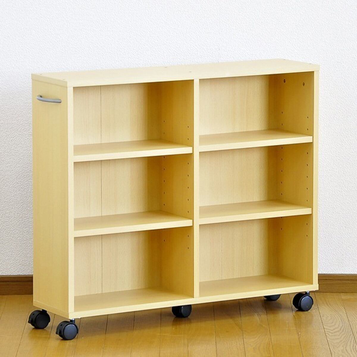ラック 隙間収納家具 収納 押入れ キャスター 隙間 本棚・書棚・シェルフ 本棚 シェルフ ホワイト
